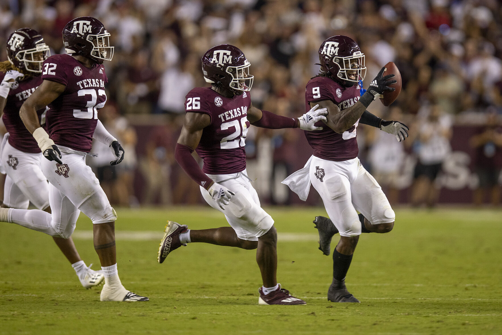 oneal jr fumble recovery